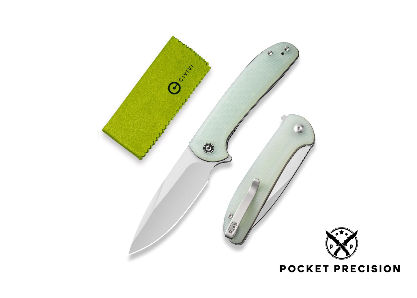 CIVIVI Primitrox Folding Knife for EDC, Flipper Pocket Knife with 3.48" Nitro-V Blade G10 Handle for Everyday Carry C23005A-1