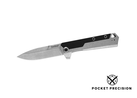 Kershaw Oblivion Assisted Opening Flipper Knife Black GFN (3.5" Stonewash) 3860